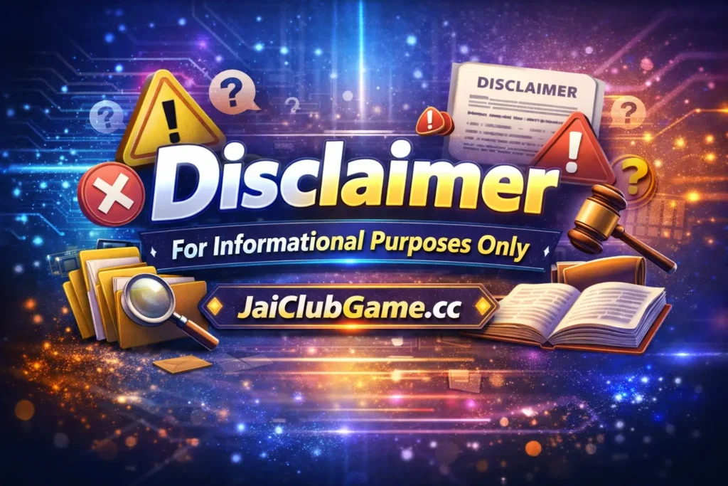 Disclaimer – JaiClubGame.cc | Informational & Legal Notice